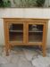 Art Deco sideboard in wood, with 2 glass doors.