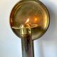 Vintage brass Scandinavian Art Deco wall candle holder sconce