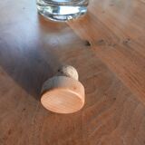 Set of 8 glass bottles with corks