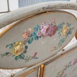Lit en fonte décorées de fleurs époque 19ème