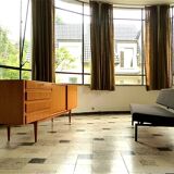 Sideboard in cherrywood with sliding doors from Wilhelm Renz, Germany 1960s