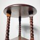 Élégant support de plante / table d'appoint en acajou victorien