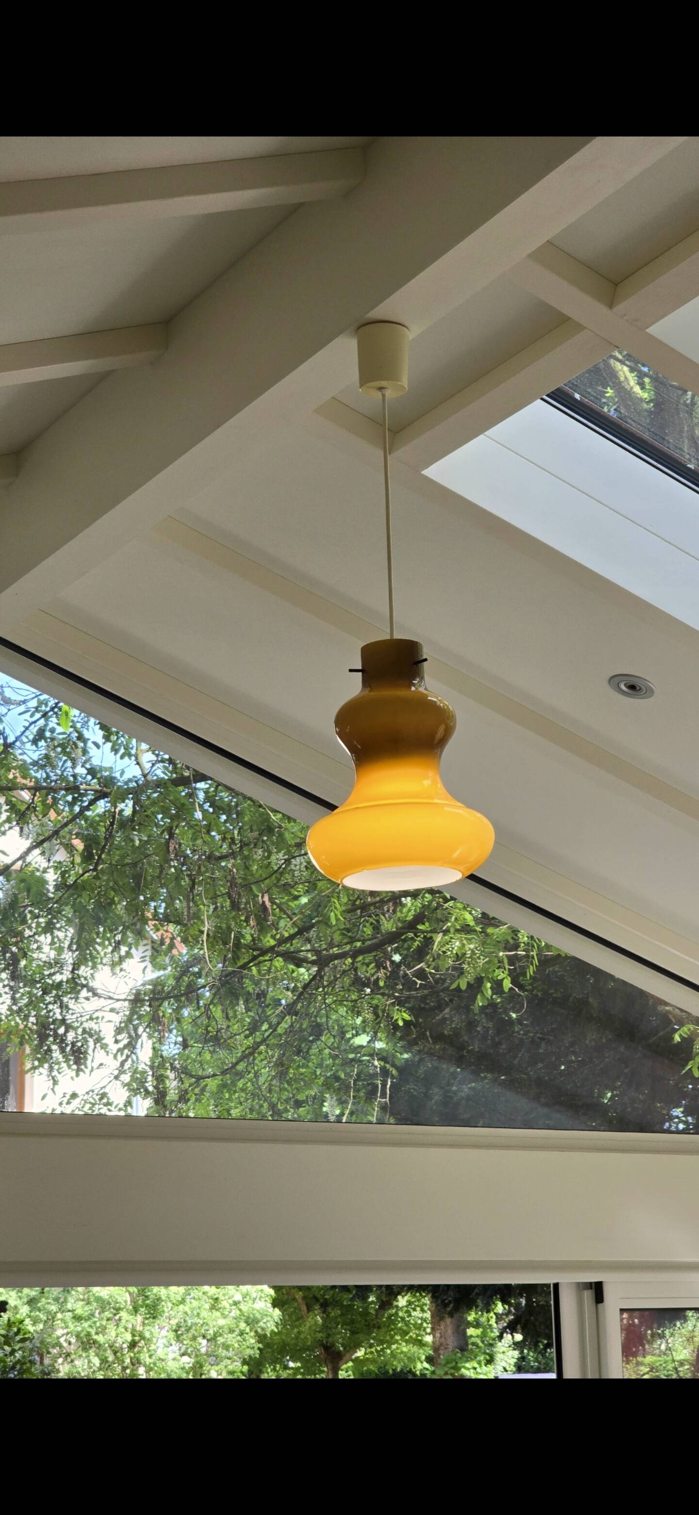 Brown suspension by Massimo Vignelli for Gino Vistosi, Murano.