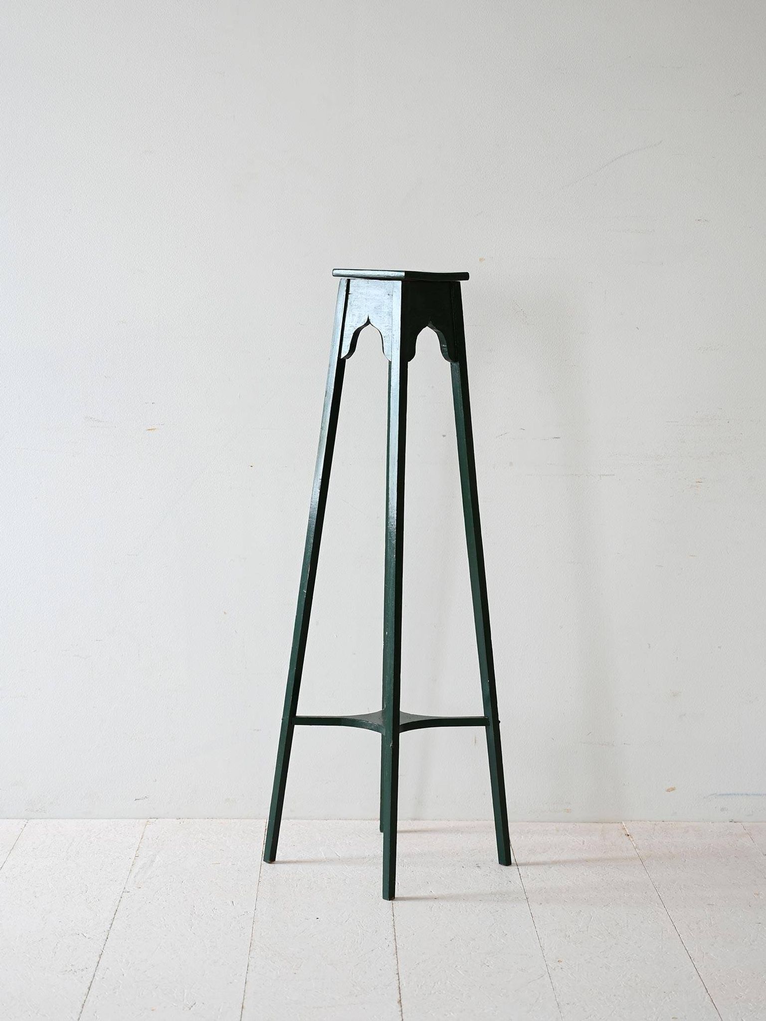 Vintage Swedish Painted Wood Pedestal
