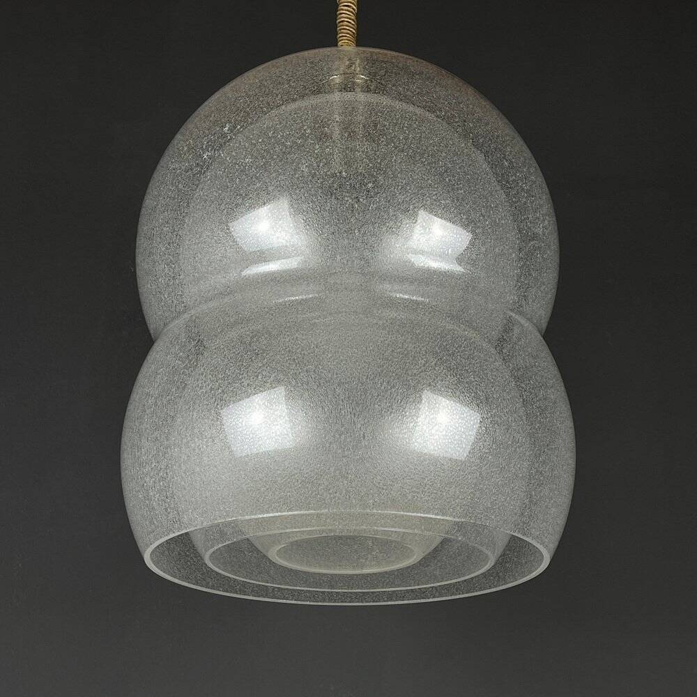 Suspended Murano lamp attributed to Mazzega, Italy, 1960s.