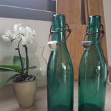 2 old beer bottles