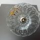 Vintage molded glass pendant light