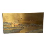 Tableau sur métal Port Grimaud