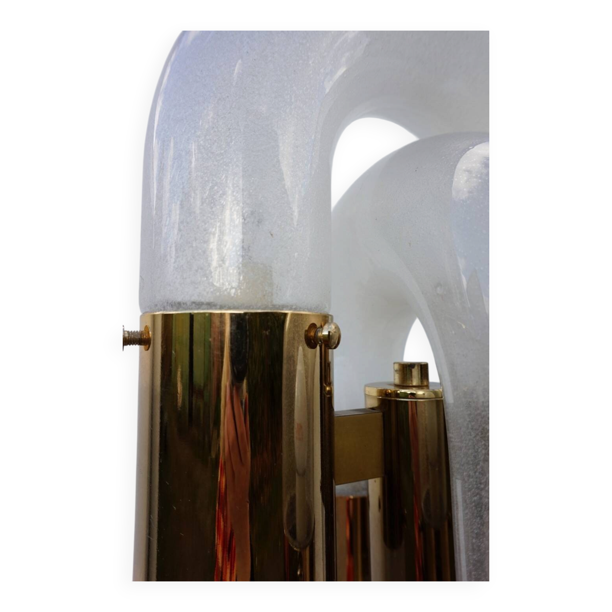 Lampe de sol en verre de Murano par Aldo Nason pour Mazegga, années 1970.