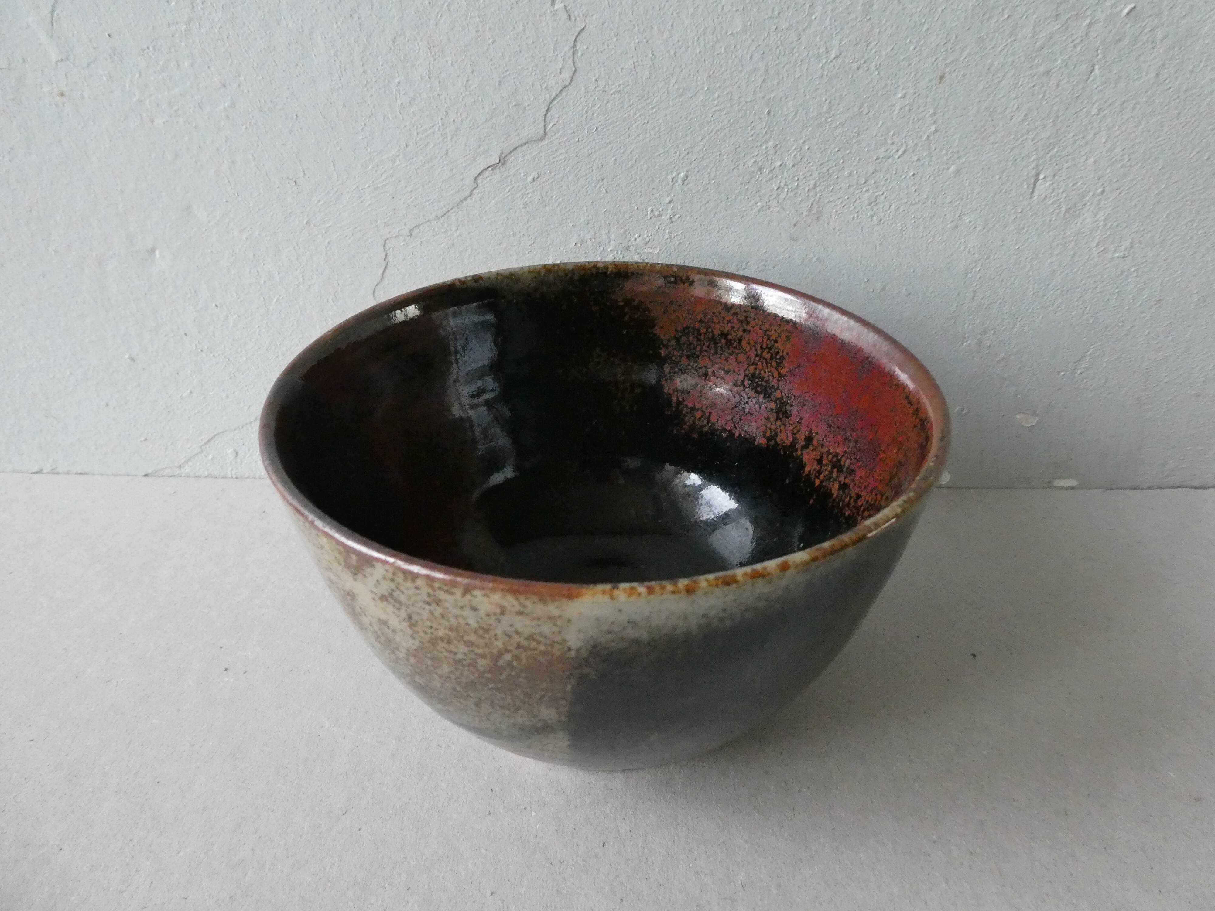 Isabelle Roger and Pierre Bernier vernissé sandstone bowl