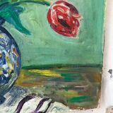 Oil painting on canvas flowers