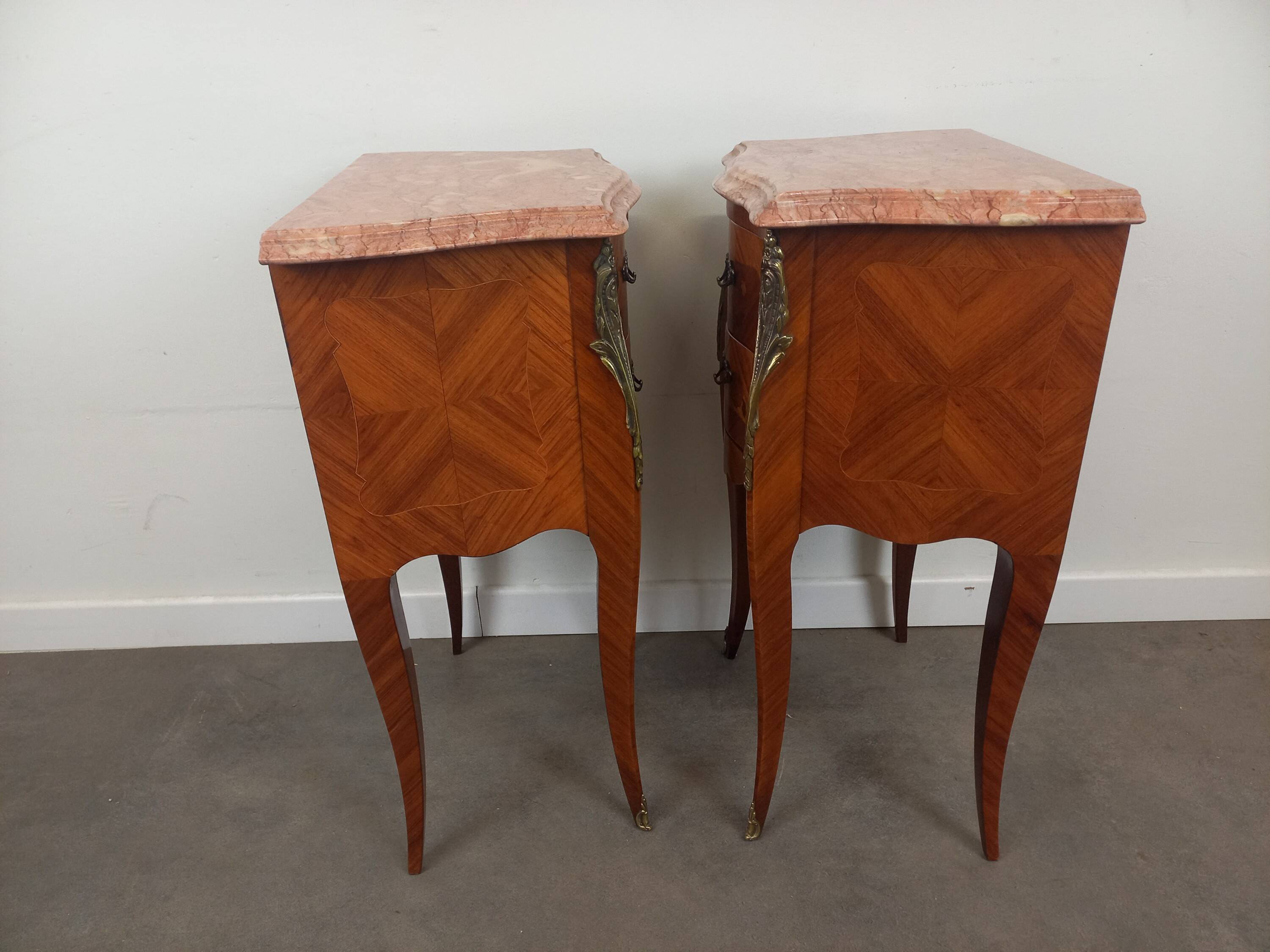 Pair of Louis XV style bedside tables