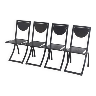 4 Sinus chairs by KFF, 1980