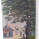 Tableau paysage maison bretonne