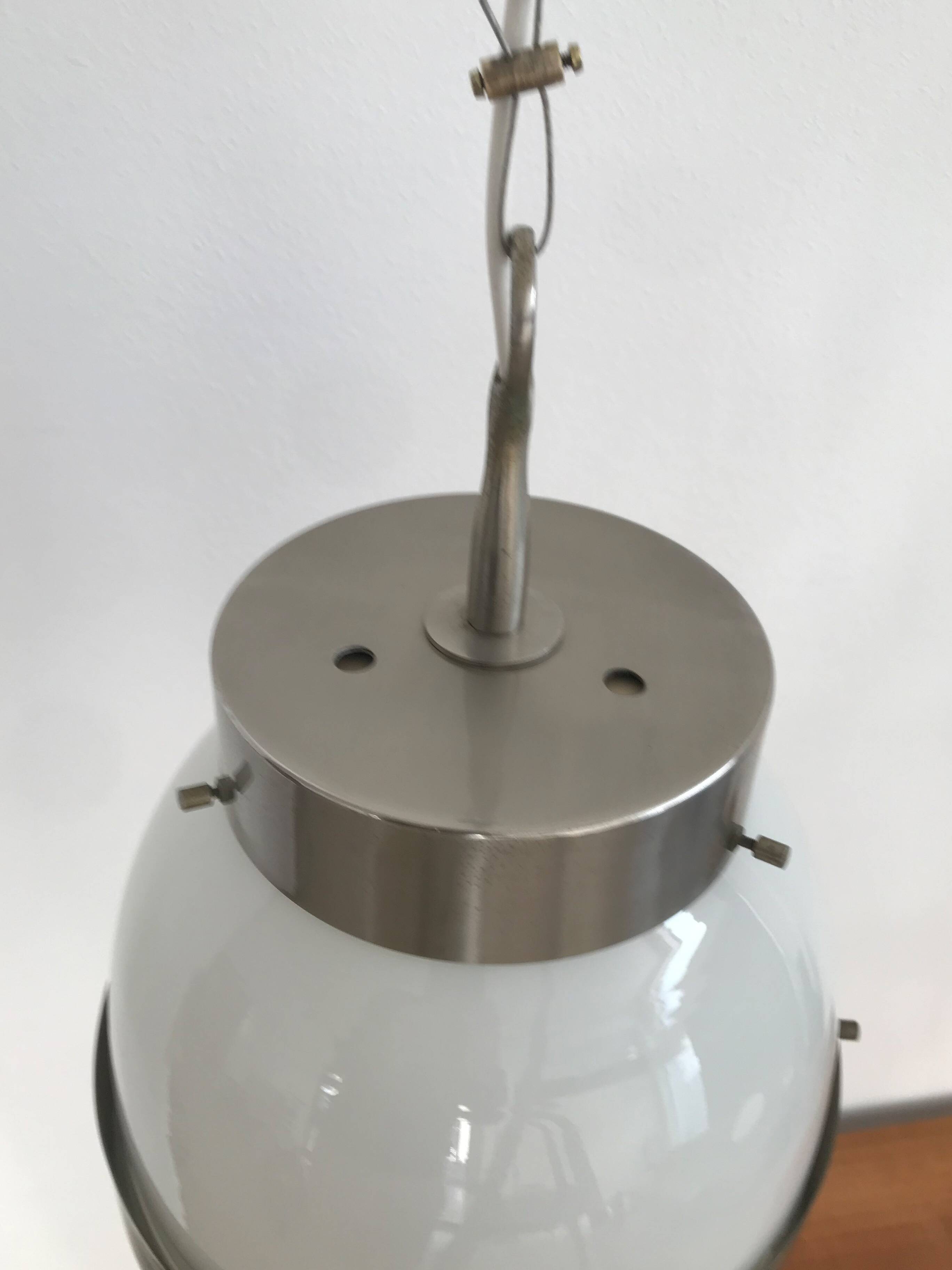 Delta Sergio Mazza for Artemide italian glass pendant lamp 1960s