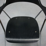 Black model 4455 dining armchairs by Niko Kralj