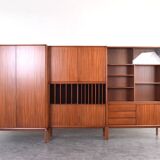 Mid-Century MTP Teak Wall Unit by M. Grabiński for IKEA, Set of 3