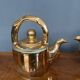 Golden ceramic teapot, model "Charlotte" by Kühn Keramik.