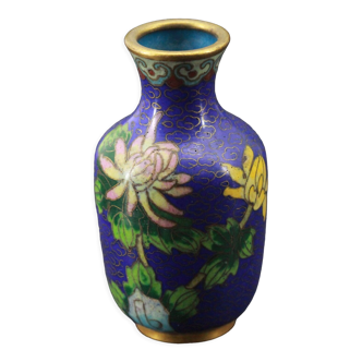 Vase chinois email