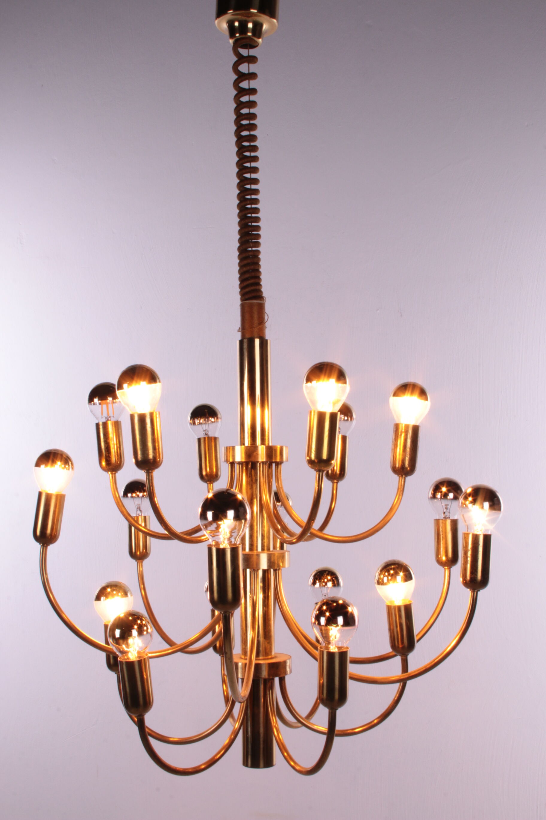 Sciolari Pendant lamp for Boulanger with 18 lights, 1960