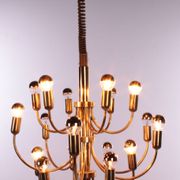 Suspension de chez Sciolori pour Boulanger avec 18 lumières, 1960