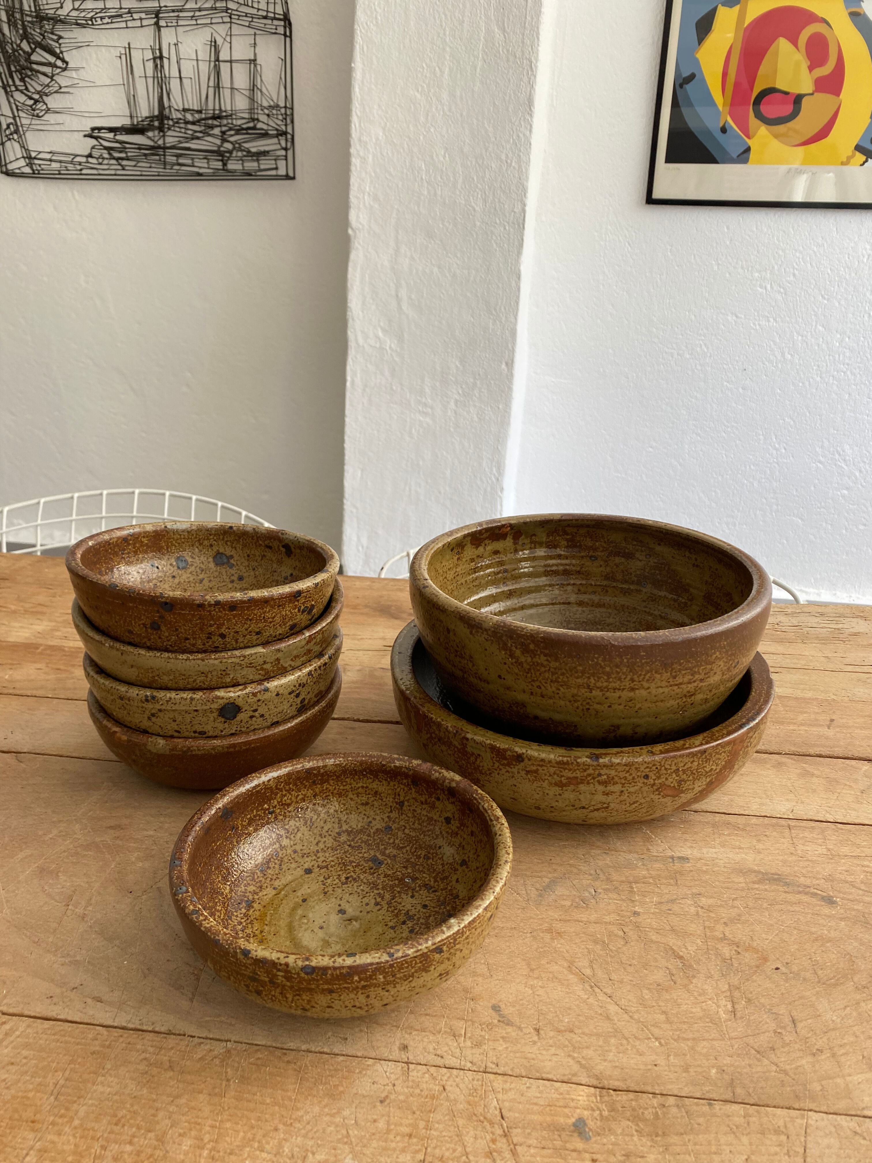 Service 7 dishes vintage sandstone