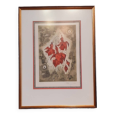 Alfred steinmetzer (1918-2007), composition abstraite, eau-forte signée et datée