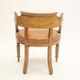 Fauteuil de bureau gondole époque Louis Philippe cuir et bois