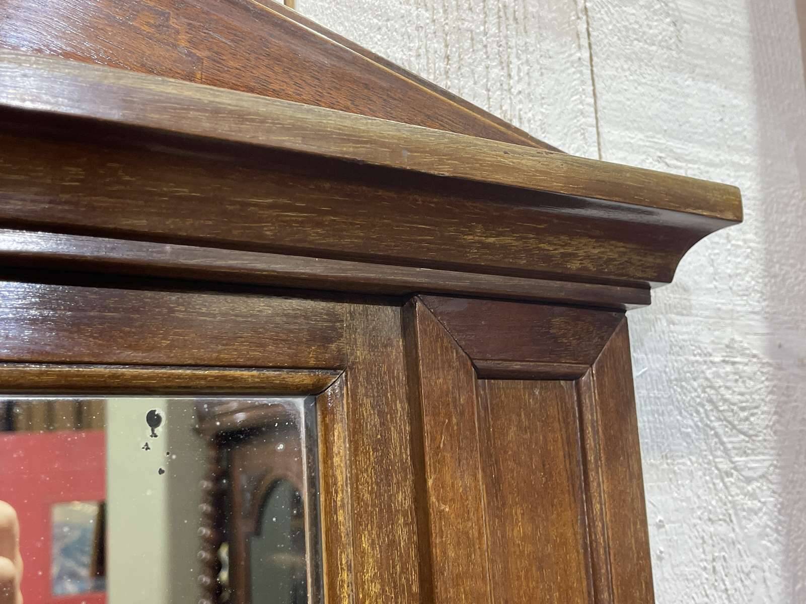 1930s Mahogany Mirror - 1.55m x 76cm