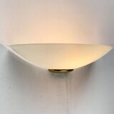 Postmodern vintage glass wall light by Metalarte, 1980s.