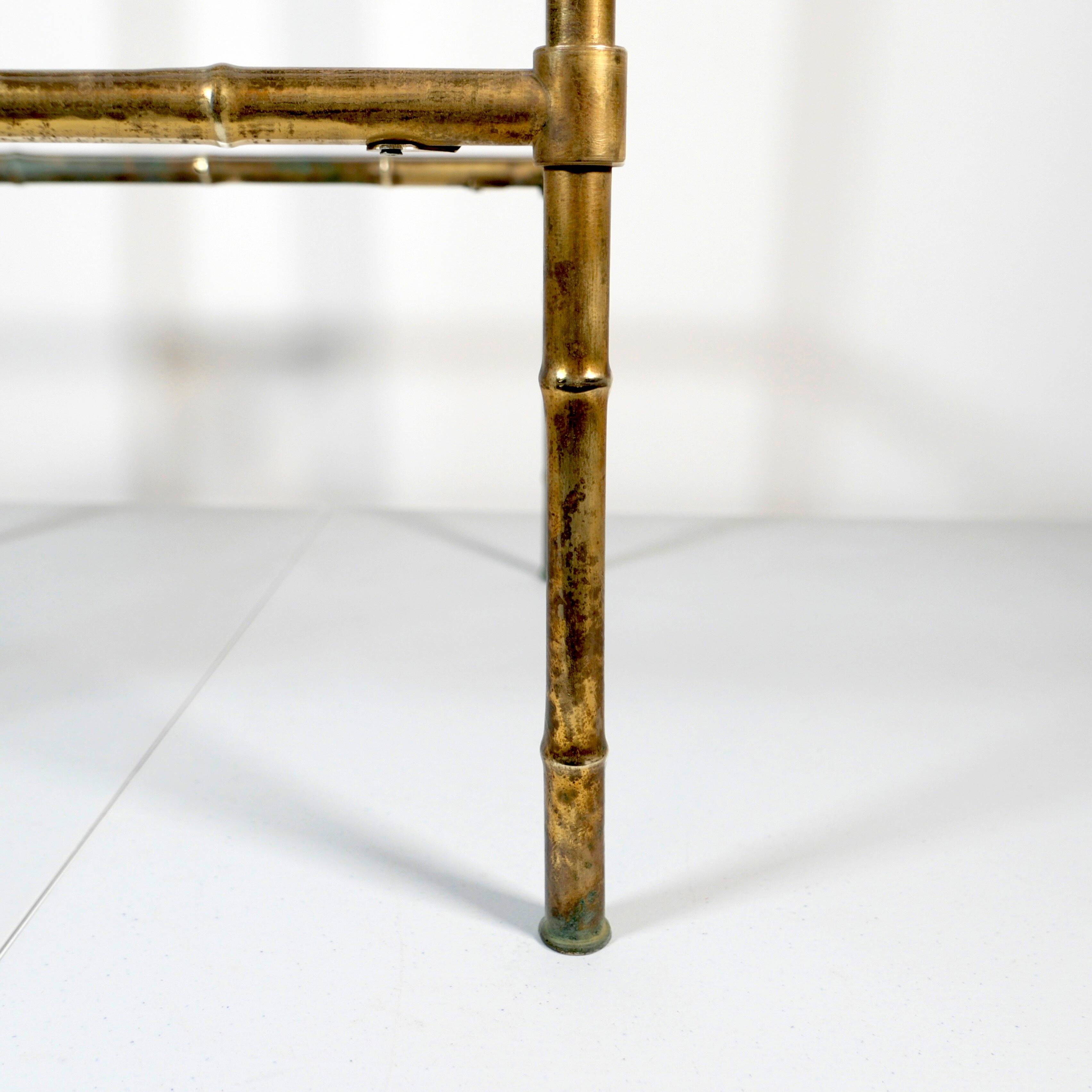 gilded brass side table