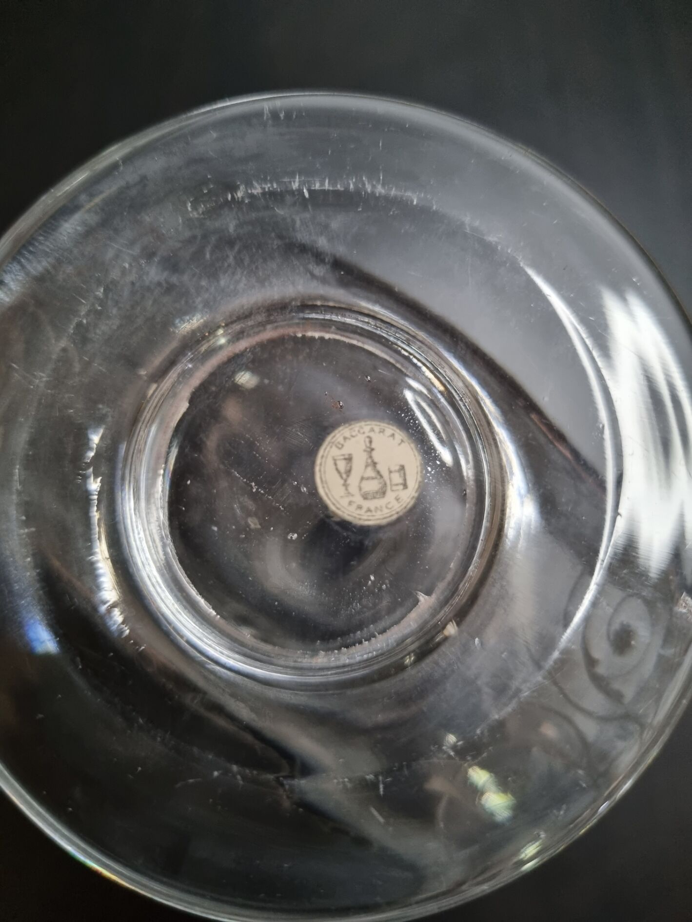 Baccarat crystal liquor service model Michelangelo