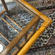 Table basse rotin vintage