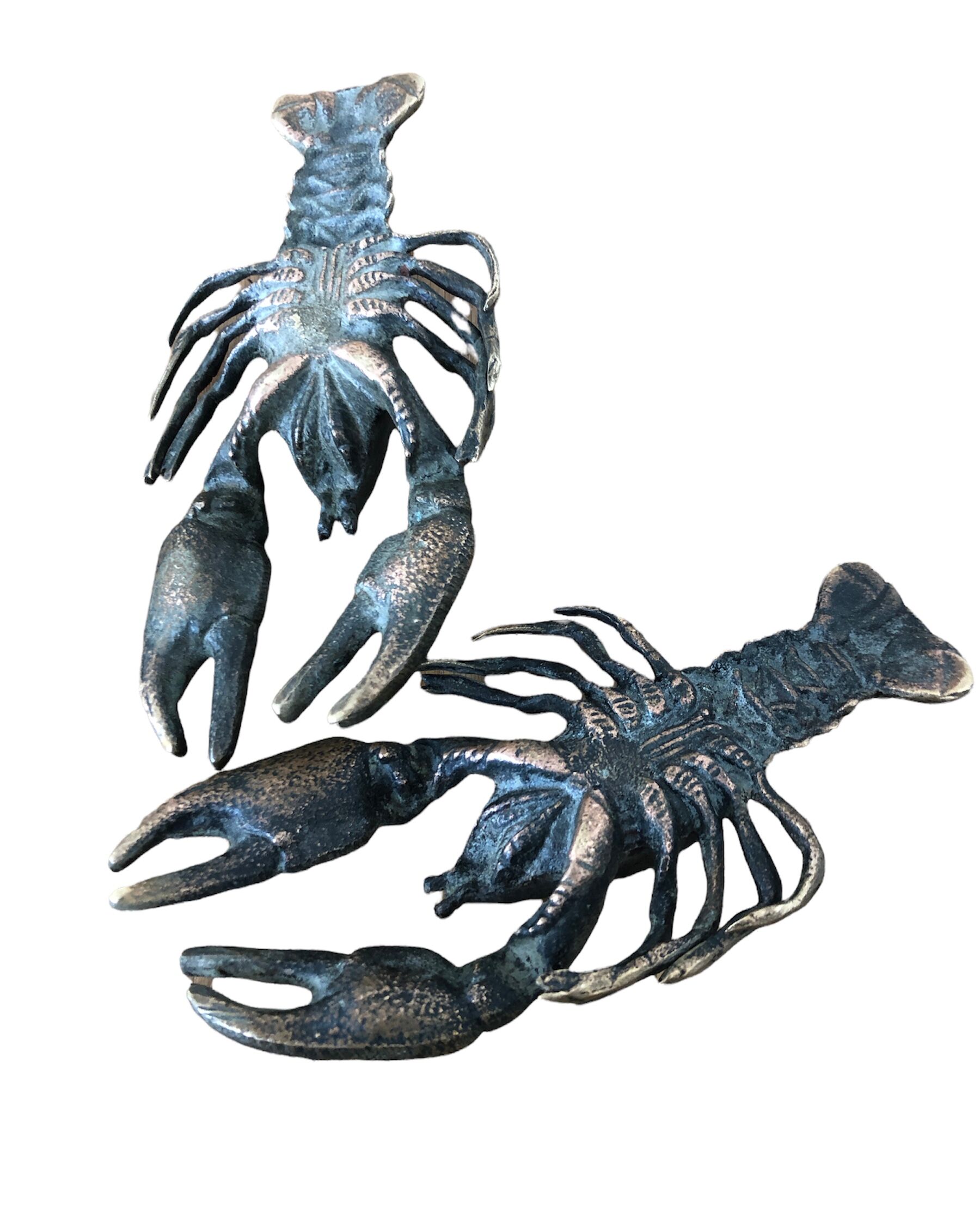 Decorative bronze crayfish