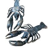 Decorative bronze crayfish