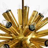 XXL 1960s Space Age brass ceiling lamp by J.T. Kalmar with 43 arms | 66 cm