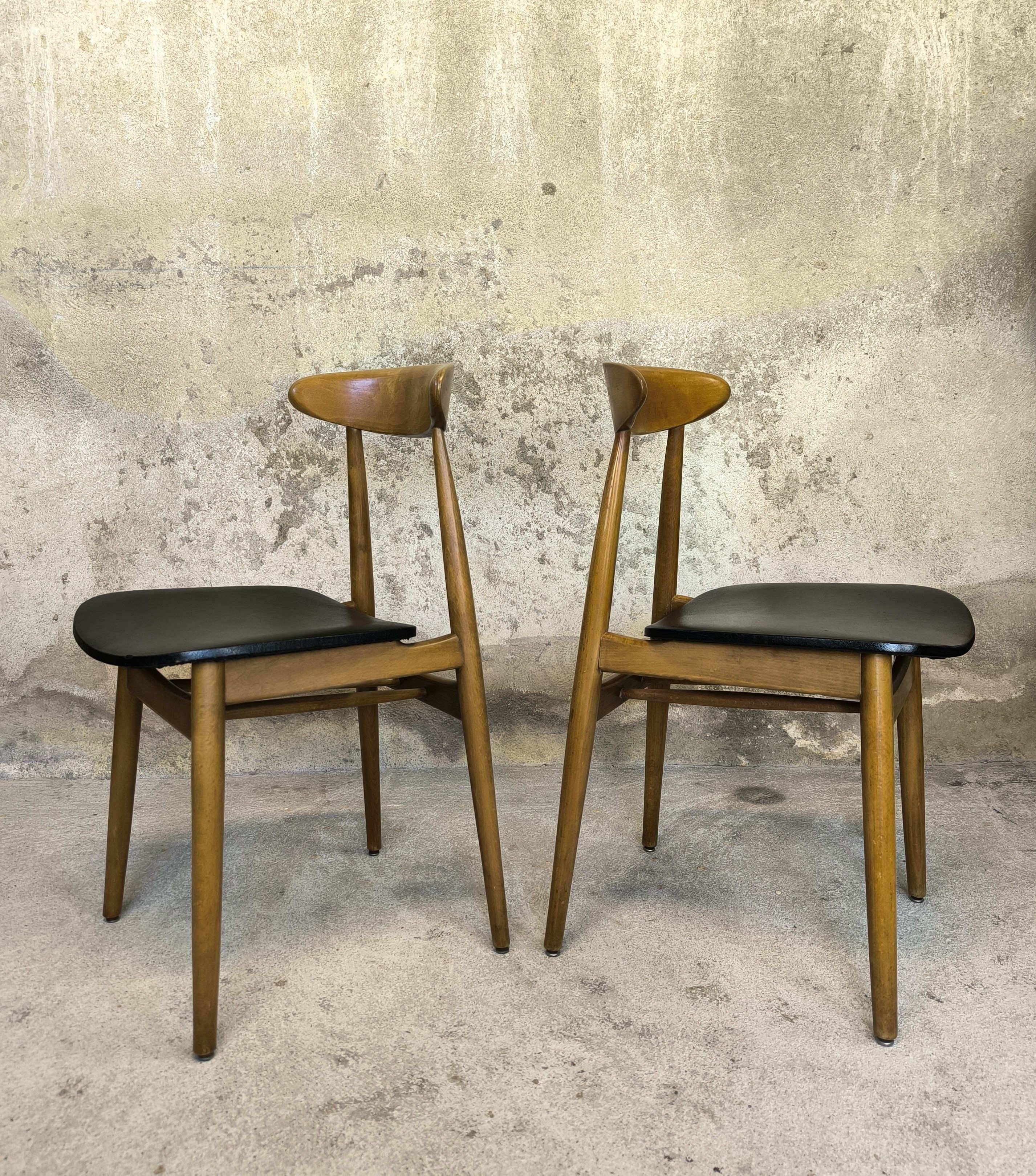 Pair of vintage Scandinavian chairs