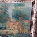 Table country scene, 18th century style