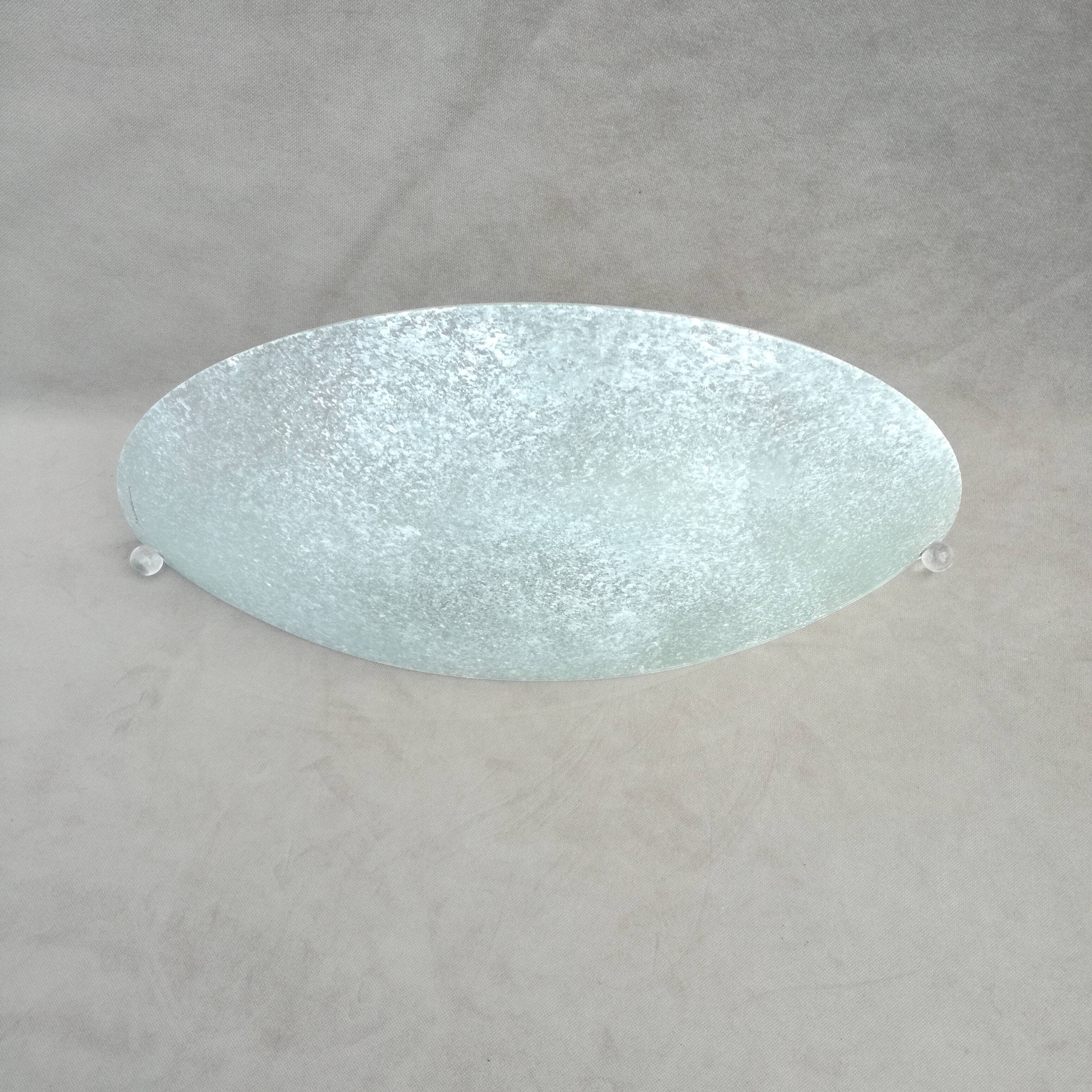 Drimmer Half-Moon Wall Lamp in worked glass 40 cm