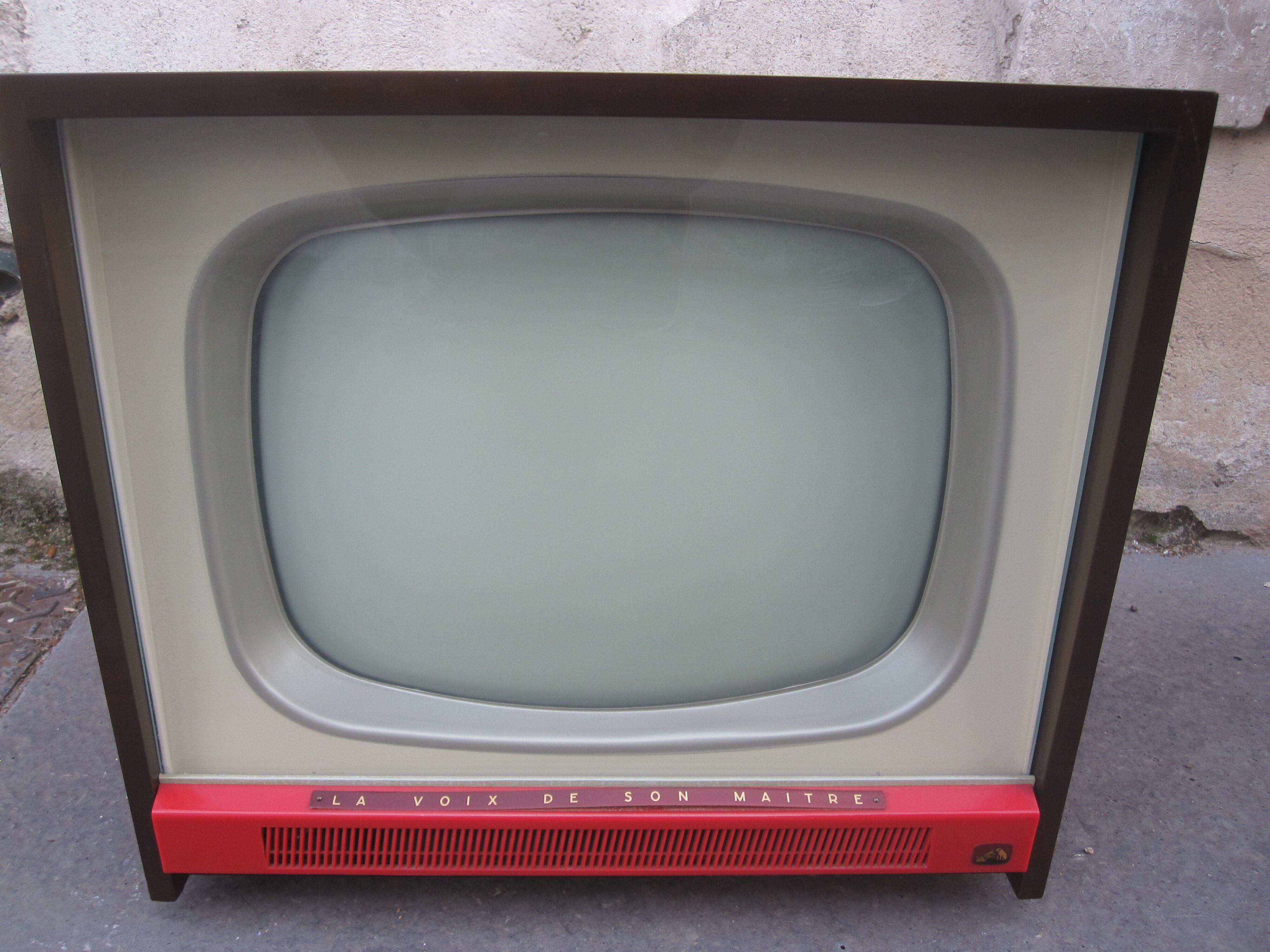 old tv TV wooden pathe marconi