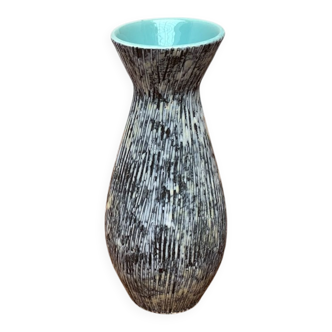 West German pottery vase, mid-century style, 1960s