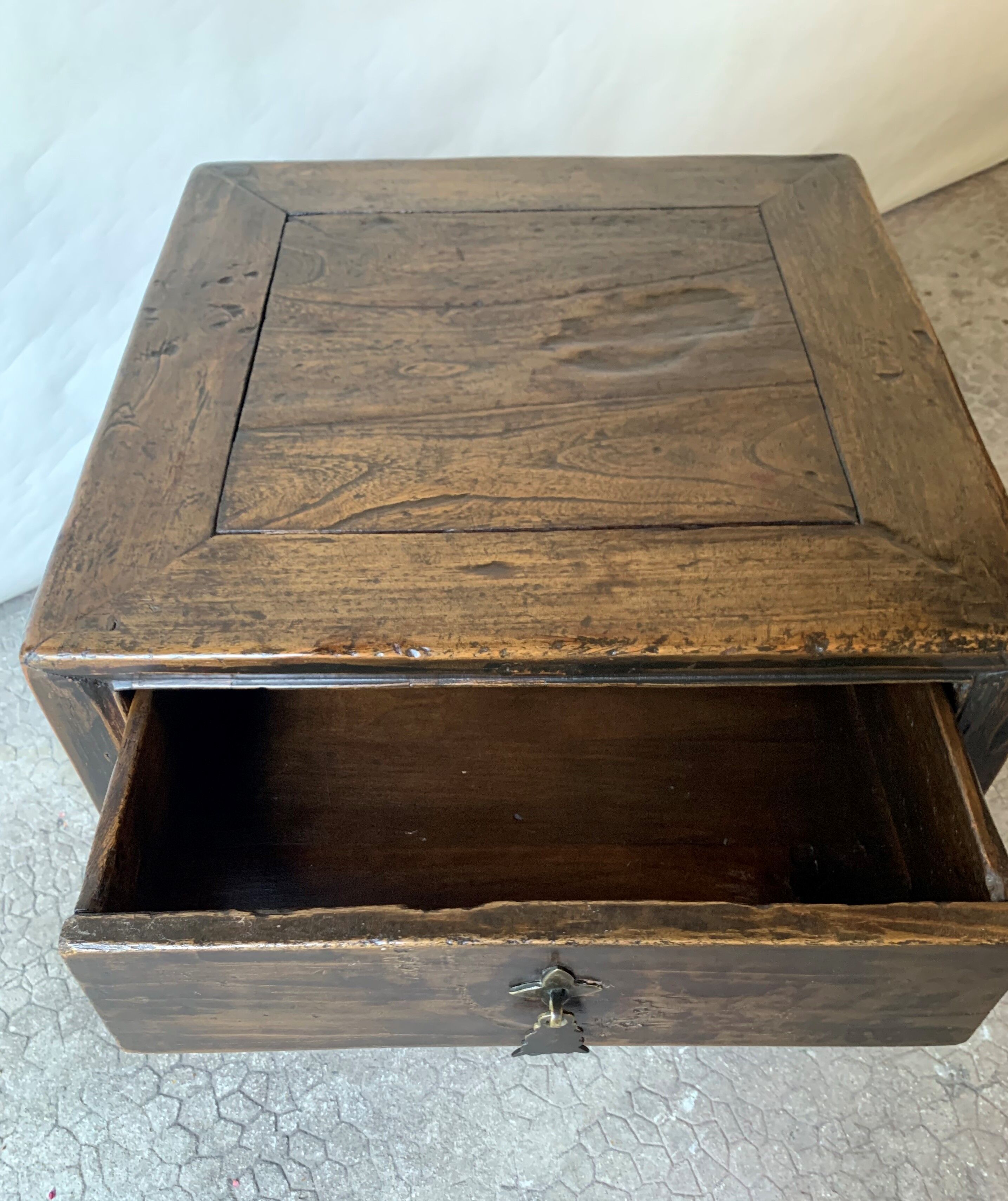 Pair of Chinese bedside tables