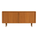 Oak sideboard with tambour doors by Kibaek Møbelfabrik