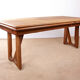 Large extendable dining table, 320 cm, in oak, Guillerme and Chambron.