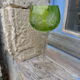 Old crystal glass Saint Louis Roemer cut green Absinthe