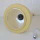 Vintage Beige Pendant Light / Retro Kitchen 1950 / Mid Century Glass Lamp