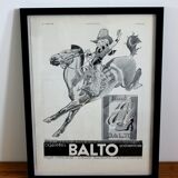 Cigarette Balto - vintage poster pub 1930