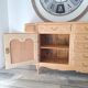Low buffet in solid cherry wood renovated – Louis XV style – 250 cm