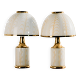 Lampes de table Mazzega par F. Fabbian, lot de 2
