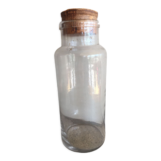 Old bottle with cork cap 24cm